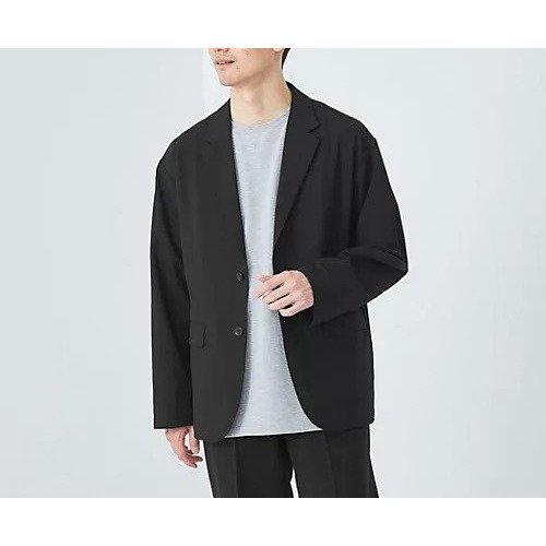 【グリーンレーベルリラクシング/green label relaxing / UNITED ARROWS / MEN】のFREELITCH カジュアル 2B ジャケット -2WAYストレッチ・防シワ・吸水速乾- インテリア・キッズ・メンズ・レディースファッション・服の通販 founy(ファニー) 　ファッション　Fashion　メンズファッション　MEN　春　Spring　吸水　Water Absorption　シンプル　Simple　ジャケット　Jacket　ストレッチ　Stretch　セットアップ　Set Up　フラップ　Flap　フロント　Front　ポケット　Pocket　リラックス　Relax　ワイド　Wide　A/W・秋冬　Aw・Autumn/Winter・Fw・Fall-Winter　S/S・春夏　Ss・Spring/Summer　おすすめ　Recommend　夏　Summer　BLACK|ID: prp329100004078048 ipo3291000000028173633