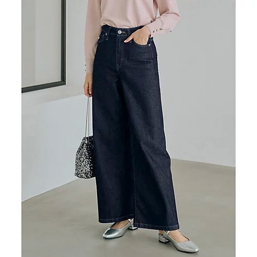 【グローブ/grove】の【SOMETHING grove別注】LISAWIDE DENIM PANTS 人気、トレンドファッション・服の通販 founy(ファニー) 　ファッション　Fashion　レディースファッション　WOMEN　パンツ　Pants　デニムパンツ　Denim Pants　今季　This Season　ジーンズ　Jeans　ストレッチ　Stretch　デニム　Denim　定番　Standard　人気　Popularity　パターン　Pattern　フィット　Fit　フレア　Flare　ポケット　Pocket　別注　Special Order　リラックス　Relax　ワイド　Wide　 other-1|ID: prp329100004083614 ipo3291000000027983809