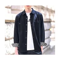 【ドレステリア/DRESSTERIOR / MEN】のブラックネルアウターシャツ 人気、トレンドファッション・服の通販 founy(ファニー) ファッション Fashion メンズファッション MEN アウター Coats Outerwear/Men インナー Inner スマート Smart ダブル Double ドレス Dress プリント Print ポケット Pocket 別注 Special Order ヨーク Yoke 冬 Winter |ID:prp329100004083701