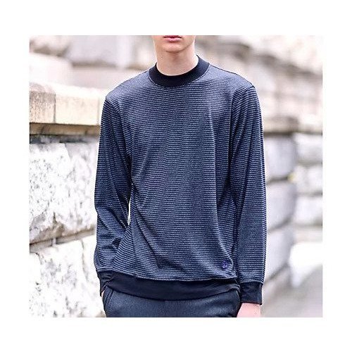 【ドレステリア/DRESSTERIOR / MEN】のモックネック ボーダーロングTシャツ インテリア・キッズ・メンズ・レディースファッション・服の通販 founy(ファニー) 　ファッション　Fashion　メンズファッション　MEN　インナー　Inner　ジャケット　Jacket　ストレッチ　Stretch　スマート　Smart　ブルゾン　Blouson　ボーダー　Border　モックネック　Mock Neck　ロング　Long　A/W・秋冬　Aw・Autumn/Winter・Fw・Fall-Winter　グレー|ID: prp329100004083704 ipo3291000000028287574