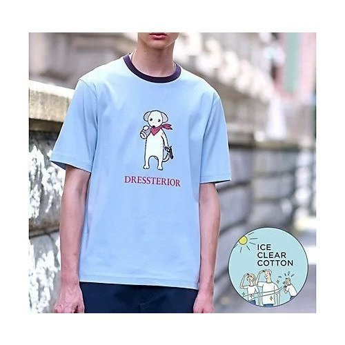 【ドレステリア/DRESSTERIOR / MEN】の【接触冷感/抗菌防臭/消臭】ICE CLEAR COTTON DRINKER DOG Tシャツ インテリア・キッズ・メンズ・レディースファッション・服の通販 founy(ファニー) 　ファッション　Fashion　メンズファッション　MEN　インナー　Inner　キャラクター　Character　抗菌　Antibacterial　ジャケット　Jacket　スマート　Smart　ドレス　Dress　フィット　Fit　フロント　Front　ブルゾン　Blouson　プリント　Print　レギュラー　Regular　犬　Dog　夏　Summer　サックスブルー|ID: prp329100004083714 ipo3291000000027619559