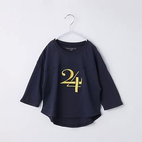 【ザ ショップ ティーケー/THE SHOP TK / KIDS】の【110-160】オーガビッツナンバー刺繍7分袖Tシャツ 人気、トレンドファッション・服の通販 founy(ファニー) ファッション Fashion キッズファッション KIDS おすすめ Recommend シンプル Simple スマート Smart ワンポイント One Point 長袖 Long Sleeve |ID:prp329100004085203