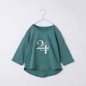 【ザ ショップ ティーケー/THE SHOP TK / KIDS】の【110-160】オーガビッツナンバー刺繍7分袖Tシャツ 人気、トレンドファッション・服の通販 founy(ファニー) ファッション Fashion キッズファッション KIDS おすすめ Recommend シンプル Simple スマート Smart ワンポイント One Point 長袖 Long Sleeve |ID:prp329100004085203