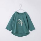 【ザ ショップ ティーケー/THE SHOP TK / KIDS】の【110-160】オーガビッツナンバー刺繍7分袖Tシャツ グリーン|ID: prp329100004085203 ipo3291000000029585321