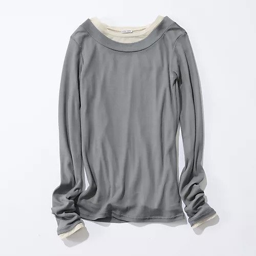 【アンスクリア/INSCRIRE】の【HPS復刻】Layered L/S Tee 人気、トレンドファッション・服の通販 founy(ファニー) 　ファッション　Fashion　レディースファッション　WOMEN　カットソー　Cut And Sew　クール　Cool　グラデーション　Gradation　シアー　Sheer　シンプル　Simple　テクスチャー　Texture　デコルテ　Decolletage　再入荷　Restock/Back In Stock/Re Arrival　洗える　Washable　 other-1|ID: prp329100004086580 ipo3291000000031714618