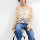 【ノーリーズ/NOLLEY'S】の《セットアップ対応》ウォッシャブルチュール刺繍2WAYブラウス ホワイト系4|ID:prp329100004086587