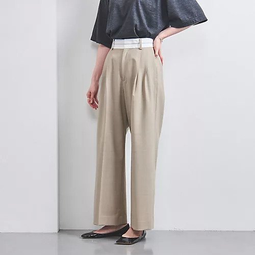 【ユナイテッドアローズ/UNITED ARROWS】のBONOTTO 2タックワイドパンツ 人気、トレンドファッション・服の通販 founy(ファニー) 　ファッション　Fashion　レディースファッション　WOMEN　パンツ　Pants　イタリア　Italy　エレガント 上品　Elegant　ストレート　Straight　セットアップ　Set Up　ハーフ　Half　ベスト　Vest　リラックス　Relax　ワイド　Wide　おすすめ　Recommend　 other-1|ID: prp329100004086615 ipo3291000000028871599