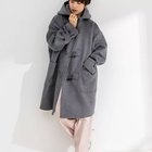 【ノーリーズ/NOLLEY'S】のNMPミドル丈ダッフルコート 人気、トレンドファッション・服の通販 founy(ファニー) ファッション Fashion レディースファッション WOMEN アウター Coat Outerwear コート Coats ダッフルコート Duffle Coats ヴィンテージ Vintage 軽量 Lightweight ダッフルコート Duffel Coat ダブル Double ドット Dot ドロップ Drop 定番 Standard マフラー Scarf ミドル Middle 2024年 2024 2024-2025秋冬・A/W Aw/Autumn/Winter/Fw/Fall/2024-2025 thumbnail ミディアムグレー|ID: prp329100004086698 ipo3291000000027657244