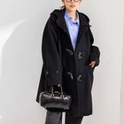 【ノーリーズ/NOLLEY'S】のNMPミドル丈ダッフルコート 人気、トレンドファッション・服の通販 founy(ファニー) ファッション Fashion レディースファッション WOMEN アウター Coat Outerwear コート Coats ダッフルコート Duffle Coats ヴィンテージ Vintage 軽量 Lightweight ダッフルコート Duffel Coat ダブル Double ドット Dot ドロップ Drop 定番 Standard マフラー Scarf ミドル Middle 2024年 2024 2024-2025秋冬・A/W Aw/Autumn/Winter/Fw/Fall/2024-2025 thumbnail ブラック|ID: prp329100004086698 ipo3291000000027657247