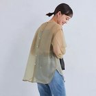 【グリーンレーベル リラクシング / ユナイテッドアローズ/green label relaxing / UNITED ARROWS】のシアー ボートネック ブラウス BEIGE|ID: prp329100004088297 ipo3291000000027676417