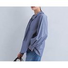 【グリーンレーベル リラクシング / ユナイテッドアローズ/green label relaxing / UNITED ARROWS】のフリルカラー ブラウス -マシンウォッシャブル・UVカット- COBALT|ID:prp329100004088298