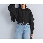 【グリーンレーベル リラクシング / ユナイテッドアローズ/green label relaxing / UNITED ARROWS】のツイル ケープ ブラウス 人気、トレンドファッション・服の通販 founy(ファニー) ファッション Fashion レディースファッション WOMEN トップス・カットソー Tops/Tshirt シャツ/ブラウス Shirts/Blouses ギャザー Gather シンプル Simple スリーブ Sleeve ツイル Twill デニム Denim トレンド Trend ボトム Bottom 冬 Winter 秋 Autumn/Fall thumbnail BLACK|ID: prp329100004088299 ipo3291000000027676432