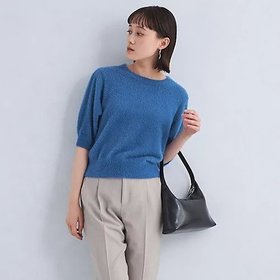 【グリーンレーベル リラクシング / ユナイテッドアローズ/green label relaxing / UNITED ARROWS】のフェザーヤーン ショート スリーブ プルオーバー ニット 人気、トレンドファッション・服の通販 founy(ファニー) ファッション Fashion レディースファッション WOMEN トップス・カットソー Tops/Tshirt ニット Knit Tops プルオーバー Pullover A/W・秋冬 Aw・Autumn/Winter・Fw・Fall-Winter コンパクト Compact ショート Short スリーブ Sleeve デニム Denim フェザーヤーン Feather Yarn フェミニン Feminine ビジネス 仕事 通勤 Business 秋 Autumn/Fall |ID:prp329100004088314