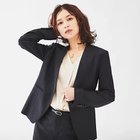 【アンタイトル/UNTITLED】のウーステッド カラーレスジャケット 人気、トレンドファッション・服の通販 founy(ファニー) ファッション Fashion レディースファッション WOMEN アウター Coat Outerwear ジャケット Jackets ストレッチ Stretch スマート Smart セットアップ Set Up ポケット Pocket thumbnail ネイビー|ID: prp329100004088546 ipo3291000000027696382