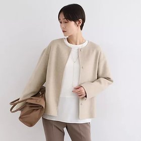 【インディヴィ/INDIVI】の【ウール混/昨年ヒット!】リバーショートコート 人気、トレンドファッション・服の通販 founy(ファニー) ファッション Fashion レディースファッション WOMEN アウター Coat Outerwear コート Coats ショート Short スマート Smart スリット Slit ポケット Pocket モノトーン Monotone 無地 Plain Color おすすめ Recommend |ID:prp329100004092629