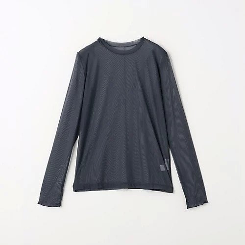 【グリーンレーベル リラクシング / ユナイテッドアローズ/green label relaxing / UNITED ARROWS】のハイメッシュ チュール ロングスリーブ プルオーバー インテリア・キッズ・メンズ・レディースファッション・服の通販 founy(ファニー) 　ファッション　Fashion　レディースファッション　WOMEN　トップス・カットソー　Tops/Tshirt　プルオーバー　Pullover　インナー　Inner　秋　Autumn/Fall　コンパクト　Compact　シアー　Sheer　スリーブ　Sleeve　チュール　Tulle　メッシュ　Mesh　ロング　Long　冬　Winter　おすすめ　Recommend　エレガント 上品　Elegant　DK.GRAY|ID: prp329100004093746 ipo3291000000027746462