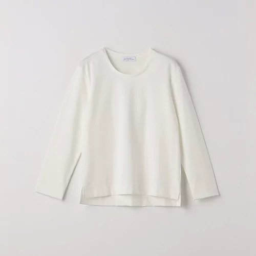 【グリーンレーベル リラクシング / ユナイテッドアローズ/green label relaxing / UNITED ARROWS】のベアスムース クルーネック ロングスリーブ プルオーバー カットソー インテリア・キッズ・メンズ・レディースファッション・服の通販 founy(ファニー) 　ファッション　Fashion　レディースファッション　WOMEN　トップス・カットソー　Tops/Tshirt　プルオーバー　Pullover　カットソー　Cut and Sewn　インナー　Inner　秋　Autumn/Fall　カットソー　Cut And Sew　シンプル　Simple　ジャケット　Jacket　スリーブ　Sleeve　ロング　Long　おすすめ　Recommend　エレガント 上品　Elegant　ビジネス 仕事 通勤　Business　WHITE|ID: prp329100004093748 ipo3291000000027746470