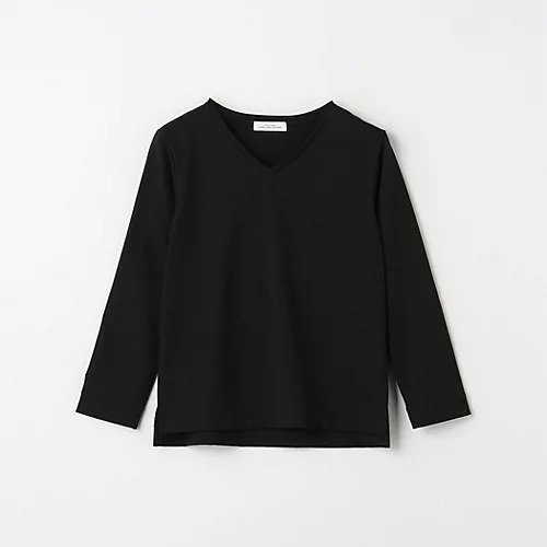 【グリーンレーベル リラクシング / ユナイテッドアローズ/green label relaxing / UNITED ARROWS】のベアスムース Vネック ロングスリーブ プルオーバー カットソー インテリア・キッズ・メンズ・レディースファッション・服の通販 founy(ファニー) 　ファッション　Fashion　レディースファッション　WOMEN　トップス・カットソー　Tops/Tshirt　プルオーバー　Pullover　カットソー　Cut and Sewn　Vネック　V-Neck　インナー　Inner　秋　Autumn/Fall　カットソー　Cut And Sew　シンプル　Simple　ジャケット　Jacket　スリーブ　Sleeve　ロング　Long　おすすめ　Recommend　エレガント 上品　Elegant　ビジネス 仕事 通勤　Business　BLACK|ID: prp329100004093749 ipo3291000000027746475