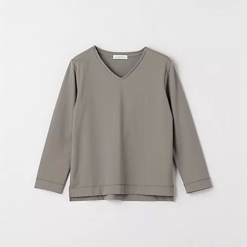 【グリーンレーベル リラクシング / ユナイテッドアローズ/green label relaxing / UNITED ARROWS】のベアスムース Vネック ロングスリーブ プルオーバー カットソー インテリア・キッズ・メンズ・レディースファッション・服の通販 founy(ファニー) 　ファッション　Fashion　レディースファッション　WOMEN　トップス・カットソー　Tops/Tshirt　プルオーバー　Pullover　カットソー　Cut and Sewn　Vネック　V-Neck　インナー　Inner　秋　Autumn/Fall　カットソー　Cut And Sew　シンプル　Simple　ジャケット　Jacket　スリーブ　Sleeve　ロング　Long　おすすめ　Recommend　エレガント 上品　Elegant　ビジネス 仕事 通勤　Business　MOCA|ID: prp329100004093749 ipo3291000000027746478