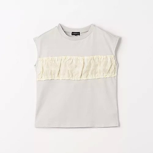 【グリーンレーベルリラクシング/green label relaxing / UNITED ARROWS / KIDS】のTJ シアークロップ プルオーバー ノースリーブ / キッズ 100cm-130cm インテリア・キッズ・メンズ・レディースファッション・服の通販 founy(ファニー) 　ファッション　Fashion　キッズファッション　KIDS　トップス・カットソー　Tops/Tees/Kids　シアー　Sheer　チェック　Check　ノースリーブ　No Sleeve　フロント　Front　無地　Plain Color　LT.GRAY|ID: prp329100004093947 ipo3291000000027747342