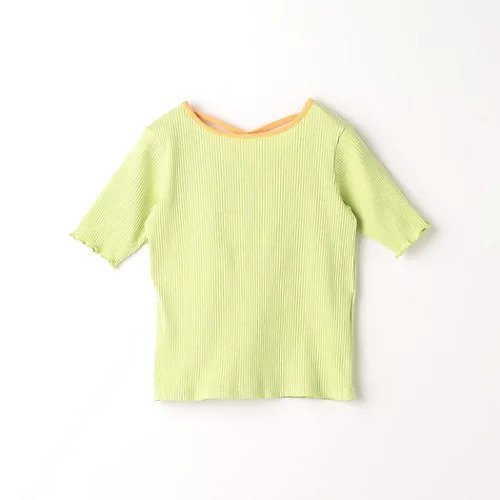 【グリーンレーベルリラクシング/green label relaxing / UNITED ARROWS / KIDS】のTJ バイカラー テレコ プルオーバー / キッズ 100cm-130cm インテリア・キッズ・メンズ・レディースファッション・服の通販 founy(ファニー) 　ファッション　Fashion　キッズファッション　KIDS　トップス・カットソー　Tops/Tees/Kids　テレコ　Tereko　LIME|ID: prp329100004093950 ipo3291000000027747357