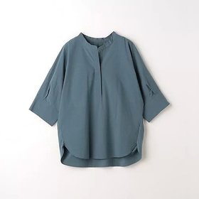 【グリーンレーベル リラクシング / ユナイテッドアローズ/green label relaxing / UNITED ARROWS】のバンドカラー スキッパー シャツ 人気、トレンドファッション・服の通販 founy(ファニー) ファッション Fashion レディースファッション WOMEN トップス・カットソー Tops/Tshirt シャツ/ブラウス Shirts/Blouses 秋 Autumn/Fall カーゴパンツ Cargo Pants スキッパー Skipper トレンド Trend バランス Balance フォルム Form リラックス Relax ルーズ Loose おすすめ Recommend 夏 Summer |ID:prp329100004095379