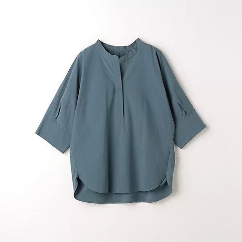 【グリーンレーベル リラクシング / ユナイテッドアローズ/green label relaxing / UNITED ARROWS】のバンドカラー スキッパー シャツ 人気、トレンドファッション・服の通販 founy(ファニー) 　ファッション　Fashion　レディースファッション　WOMEN　トップス・カットソー　Tops/Tshirt　シャツ/ブラウス　Shirts/Blouses　秋　Autumn/Fall　カーゴパンツ　Cargo Pants　スキッパー　Skipper　トレンド　Trend　バランス　Balance　フォルム　Form　リラックス　Relax　ルーズ　Loose　おすすめ　Recommend　夏　Summer　 other-1|ID: prp329100004095379 ipo3291000000027765220