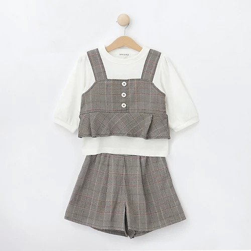 【シューラルー/SHOO LA RUE / KIDS】の【110-140cm/2点セット】チェックビスチェ+ショートパンツ インテリア・キッズ・メンズ・レディースファッション・服の通販 founy(ファニー) https://founy.com/ ファッション Fashion キッズファッション KIDS ボトムス Bottoms/Kids おすすめ Recommend インナー Inner カットソー Cut And Sew ショート Short スマート Smart セットアップ Set Up チェック Check トレンド Trend ドッキング Docking ビスチェ Bustier ボトム Bottom ポケット Pocket |ID: prp329100004095581 ipo3291000000027766166