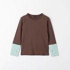 【グリーンレーベルリラクシング/green label relaxing / UNITED ARROWS / KIDS】のTJ 天竺 袖配色 ロングスリーブ / キッズ 100cm-130cm MD.BROWN|ID: prp329100004095585 ipo3291000000027766185