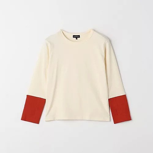 【グリーンレーベルリラクシング/green label relaxing / UNITED ARROWS / KIDS】のTJ 天竺 袖配色 ロングスリーブ / キッズ 100cm-130cm インテリア・キッズ・メンズ・レディースファッション・服の通販 founy(ファニー) 　ファッション　Fashion　キッズファッション　KIDS　インナー　Inner　サロペット　Overalls　スリーブ　Sleeve　デニム　Denim　ロング　Long　おすすめ　Recommend　OFF WHITE|ID: prp329100004095585 ipo3291000000027766186