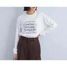 【グリーンレーベル リラクシング / ユナイテッドアローズ/green label relaxing / UNITED ARROWS】のロゴ ロングスリーブ Tシャツ 人気、トレンドファッション・服の通販 founy(ファニー) ファッション Fashion レディースファッション WOMEN トップス・カットソー Tops/Tshirt シャツ/ブラウス Shirts/Blouses ロング / Tシャツ T-Shirts インナー Inner 秋 Autumn/Fall カーディガン Cardigan ジャケット Jacket スリーブ Sleeve プリント Print ロング Long 冬 Winter thumbnail WHITE|ID: prp329100004096816 ipo3291000000027782376