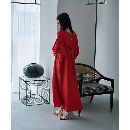【マージュール/marjour】のRED ORANGE ONEPIECE 人気、トレンドファッション・服の通販 founy(ファニー) 　ファッション　Fashion　レディースファッション　Ladies' Fashion Online　ストレッチ　Stretch　夏　Summer　旅行　Travel　other-2|ID: prp329100004096872 ipo3291000000032685203