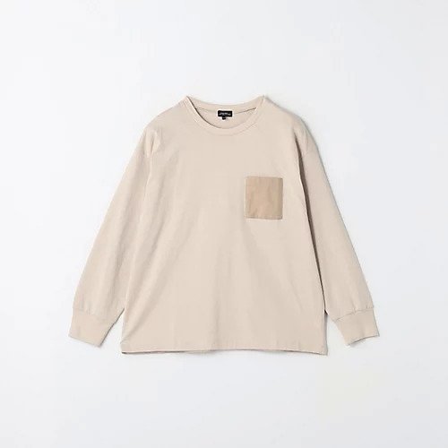 【グリーンレーベルリラクシング/green label relaxing / UNITED ARROWS / KIDS】のTJ 天竺 ポケット ロングスリーブ / キッズ 140cm-160cm インテリア・キッズ・メンズ・レディースファッション・服の通販 founy(ファニー) 　ファッション　Fashion　キッズファッション　KIDS　シンプル　Simple　スリーブ　Sleeve　定番　Standard　ポケット　Pocket　ロング　Long　夏　Summer　BEIGE|ID: prp329100004097000 ipo3291000000027783359