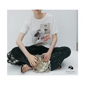 【ビス/VIS】の【AUDREY HEPBURN COLLECTION BY JUN】フォトプリントTシャツ 人気、トレンドファッション・服の通販 founy(ファニー) ファッション Fashion レディースファッション WOMEN トップス・カットソー Tops/Tshirt シャツ/ブラウス Shirts/Blouses ロング / Tシャツ T-Shirts 春 Spring 秋 Autumn/Fall コンパクト Compact シルバー Silver 女優 Actress タイトスカート Tight Skirt デニム Denim 人気 Popularity フレア Flare プリント Print プレート Plate ボトム Bottom マーメイド Mermaid A/W・秋冬 Aw・Autumn/Winter・Fw・Fall-Winter おすすめ Recommend 夏 Summer 2024年 2024 2024-2025秋冬・A/W Aw/Autumn/Winter/Fw/Fall/2024-2025 |ID:prp329100004101582