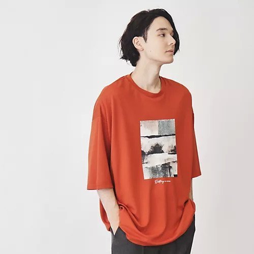 【ザ ショップ ティーケー/THE SHOP TK / MEN】のポンチビッグシルエットプリントTシャツ インテリア・キッズ・メンズ・レディースファッション・服の通販 founy(ファニー) https://founy.com/ ファッション Fashion メンズファッション MEN スマート Smart プリント Print |ID: prp329100004102995 ipo3291000000027875395