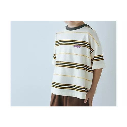 【グリーンレーベルリラクシング/green label relaxing / UNITED ARROWS / KIDS】のTJ マルチボーダー ビッグ Tシャツ / キッズ 100cm-130cm インテリア・キッズ・メンズ・レディースファッション・服の通販 founy(ファニー) https://founy.com/ ファッション Fashion キッズファッション KIDS デニム Denim トレンド Trend ビッグ Big プリント Print ボーダー Border ワイド Wide ワンポイント One Point |ID: prp329100004103021 ipo3291000000027875502