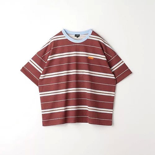 【グリーンレーベルリラクシング/green label relaxing / UNITED ARROWS / KIDS】のTJ マルチボーダー ビッグ Tシャツ / キッズ 140cm-160cm インテリア・キッズ・メンズ・レディースファッション・服の通販 founy(ファニー) 　ファッション　Fashion　キッズファッション　KIDS　デニム　Denim　トレンド　Trend　ビッグ　Big　プリント　Print　ボーダー　Border　ワイド　Wide　ワンポイント　One Point　MD.BROWN|ID: prp329100004103022 ipo3291000000027875509