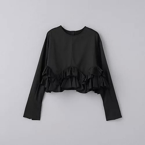 【ユナイテッドアローズ/UNITED ARROWS】のラッフル 2WAY ブラウス インテリア・キッズ・メンズ・レディースファッション・服の通販 founy(ファニー) 　ファッション　Fashion　レディースファッション　WOMEN　トップス・カットソー　Tops/Tshirt　シャツ/ブラウス　Shirts/Blouses　シンプル　Simple　デニム　Denim　バランス　Balance　ボトム　Bottom　モダン　Modern　ラッフル　Raffle　ワイド　Wide　BLACK|ID: prp329100004104414 ipo3291000000027894562