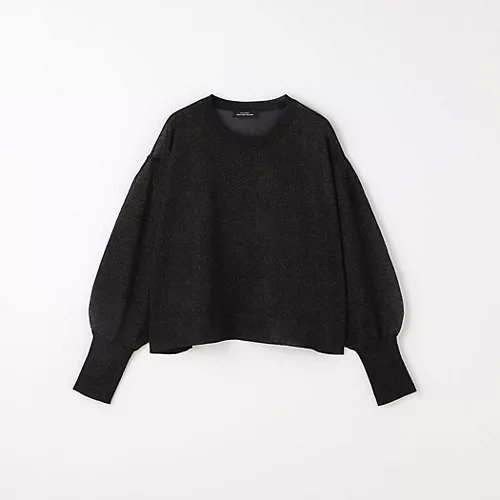 【グリーンレーベル リラクシング / ユナイテッドアローズ/green label relaxing / UNITED ARROWS】のシアー ラメ ワイド プルオーバー ニット -ウォッシャブル- インテリア・キッズ・メンズ・レディースファッション・服の通販 founy(ファニー) 　ファッション　Fashion　レディースファッション　WOMEN　トップス・カットソー　Tops/Tshirt　ニット　Knit Tops　プルオーバー　Pullover　ウォッシャブル　Washable　秋　Autumn/Fall　シアー　Sheer　デニム　Denim　ワイド　Wide　おすすめ　Recommend　ビジネス 仕事 通勤　Business　BLACK|ID: prp329100004104419 ipo3291000000027894590