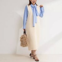 【ノーリーズ/NOLLEY'S】の《手洗い可能》Vネックミラノリブジャンパースカート 人気、トレンドファッション・服の通販 founy(ファニー) ファッション Fashion レディースファッション WOMEN スカート Skirt 2024年 2024 2024-2025秋冬・A/W Aw/Autumn/Winter/Fw/Fall/2024-2025 インナー Inner カットソー Cut And Sew スリット Slit フロント Front プレート Plate ミラノリブ Milan Ribs メタル Metal ワンポイント One Point |ID:prp329100004105927