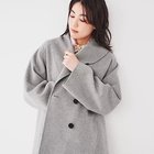 【アンタイトル/UNTITLED】のショールカラーリバーコート 人気、トレンドファッション・服の通販 founy(ファニー) ファッション Fashion レディースファッション WOMEN アウター Coat Outerwear コート Coats おすすめ Recommend ショール Shawl スマート Smart ダメージ Damage チェック Check ボトム Bottom ポケット Pocket ワイド Wide 秋 Autumn/Fall thumbnail ライトグレー|ID: prp329100004106025 ipo3291000000028520173