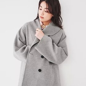 【アンタイトル/UNTITLED】の【顔周りすっきり/ミドル丈】ショールカラーリバーコート 人気、トレンドファッション・服の通販 founy(ファニー) ファッション Fashion レディースファッション WOMEN アウター Coat Outerwear コート Coats 秋 Autumn/Fall ショール Shawl スマート Smart ダメージ Damage チェック Check ボトム Bottom ポケット Pocket ミドル Middle ワイド Wide おすすめ Recommend |ID:prp329100004106025