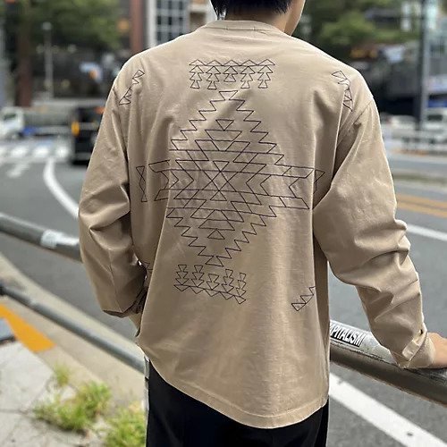 【ノーリーズ グッドマン/NOLLEY'S goodman / MEN】の【PENDLETON/ペンドルトン】Back EMB LS Tee バックエンブロイダリー ロンT 長袖Tシャツ 24AW インテリア・キッズ・メンズ・レディースファッション・服の通販 founy(ファニー) https://founy.com/ ファッション Fashion メンズファッション MEN 2024年 2024 2024-2025秋冬・A/W Aw/Autumn/Winter/Fw/Fall/2024-2025 ネイティブ Native フロント Front 長袖 Long Sleeve |ID: prp329100004106077 ipo3291000000029424935