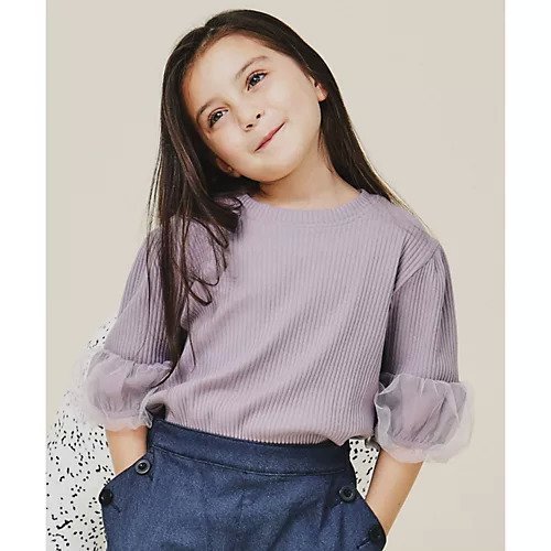 【ザ ショップ ティーケー/THE SHOP TK / KIDS】の【110-160】チュール袖プルオーバー インテリア・キッズ・メンズ・レディースファッション・服の通販 founy(ファニー) https://founy.com/ ファッション Fashion キッズファッション KIDS トップス・カットソー Tops/Tees/Kids おすすめ Recommend インナー Inner スマート Smart チュール Tulle |ID: prp329100004106102 ipo3291000000029584619