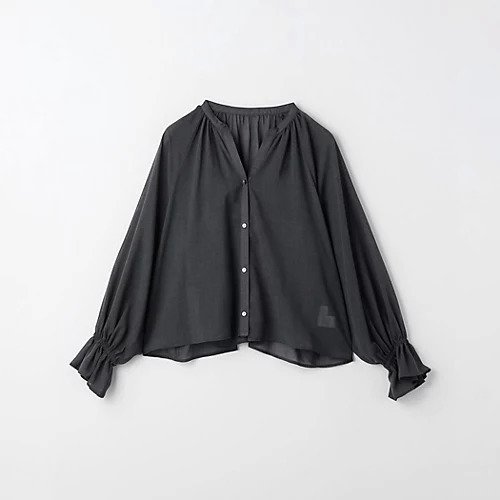 【グリーンレーベル リラクシング / ユナイテッドアローズ/green label relaxing / UNITED ARROWS】のシアー ギャザー ハオリ ブラウス インテリア・キッズ・メンズ・レディースファッション・服の通販 founy(ファニー) 　ファッション　Fashion　レディースファッション　WOMEN　トップス・カットソー　Tops/Tshirt　シャツ/ブラウス　Shirts/Blouses　秋　Autumn/Fall　ギャザー　Gather　コンパクト　Compact　シアー　Sheer　プリント　Print　メランジ　Melange　おすすめ　Recommend　夏　Summer　DK.GRAY|ID: prp329100004107259 ipo3291000000027932296