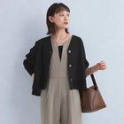 【グリーンレーベル リラクシング / ユナイテッドアローズ/green label relaxing / UNITED ARROWS】のミラノリブ ラメ Vネック ニット カーディガン -ウォッシャブル- BLACK|ID:prp329100004107267