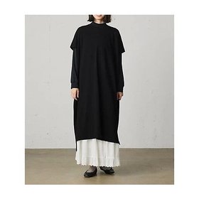 【ミディウミ/MidiUmi】のコクーンクルーワンピース 人気、トレンドファッション・服の通販 founy(ファニー) ファッション Fashion レディースファッション WOMEN ワンピース Dress インナー Inner スリット Slit ツイル Twill ロング Long 半袖 Short Sleeve 秋 Autumn/Fall |ID:prp329100004107279