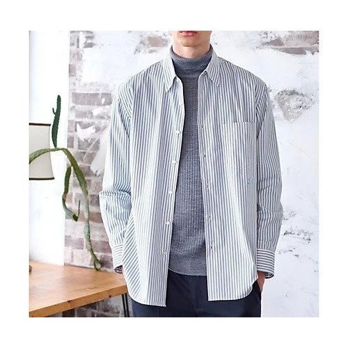 【ドレステリア/DRESSTERIOR / MEN】のTHOMAS MASON ストライプシャツ インテリア・キッズ・メンズ・レディースファッション・服の通販 founy(ファニー) https://founy.com/ ファッション Fashion メンズファッション MEN インナー Inner ジャケット Jacket ストライプ Stripe スマート Smart デニム Denim ドレス Dress フィット Fit ポケット Pocket 別注 Special Order レギュラー Regular エレガント 上品 Elegant |ID: prp329100004110803 ipo3291000000027984296