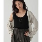 【エルーラ/Elura】のリブタンクトップ 人気、トレンドファッション・服の通販 founy(ファニー) ファッション Fashion レディースファッション WOMEN インナー Inner カットソー Cut And Sew カーディガン Cardigan シンプル Simple スタイリッシュ Stylish タンク Tank thumbnail ブラック|ID: prp329100004112021 ipo3291000000028001829