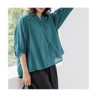 【エルーラ/Elura】のセミシアスキッパーブラウス 人気、トレンドファッション・服の通販 founy(ファニー) ファッション Fashion レディースファッション WOMEN トップス・カットソー Tops/Tshirt シャツ/ブラウス Shirts/Blouses スキッパー Skipper エレガント 上品 Elegant 夏 Summer ビジネス 仕事 通勤 Business thumbnail グリーン|ID: prp329100004112038 ipo3291000000028001918